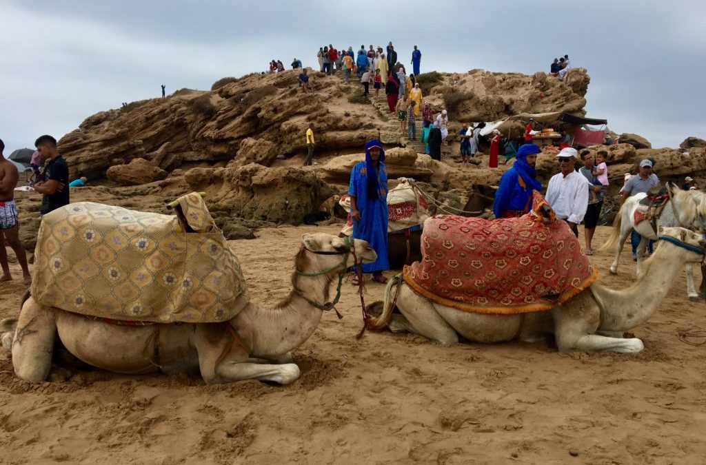 plage devils rock au Maroc